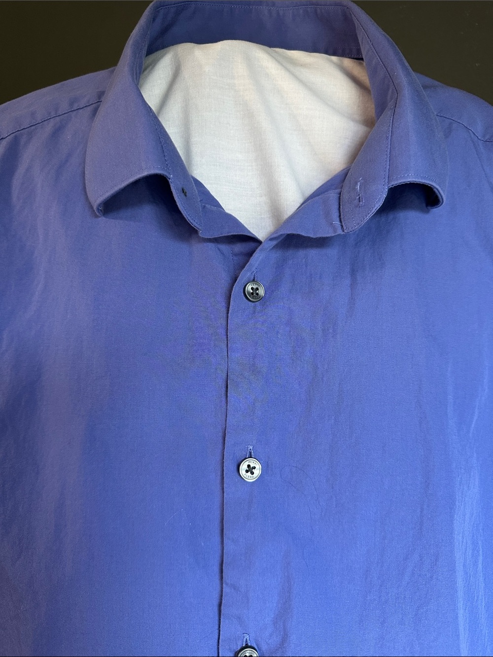 Perry Ellis Men's Button-Up Dress Shirt in Blue